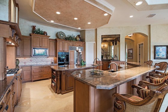 Interior - Kitchen for Mediterranean House Plan #930-413 - 4 bed, 4.5 bath