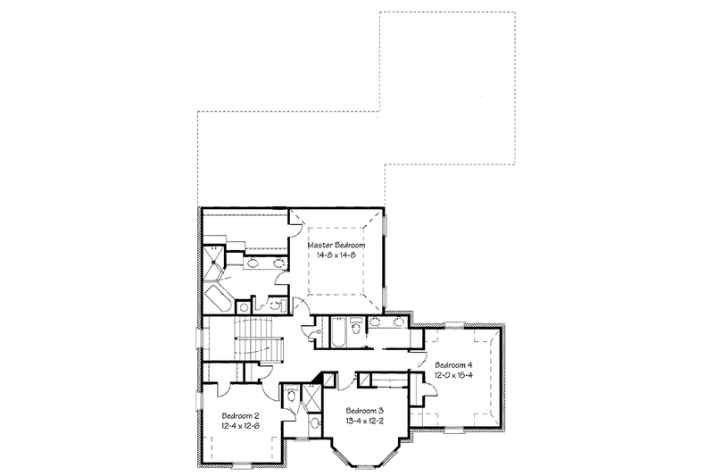 Dream House Plan - Floor Plan - Upper Floor for European House Plan #410-3593 - 4 bed, 3.5 bath