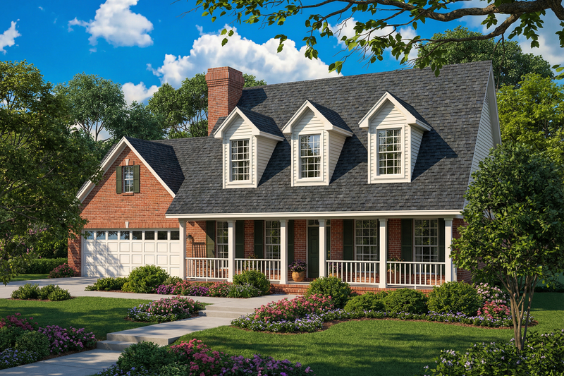 Home Plan - Country Exterior - Front Elevation Plan #17-2759