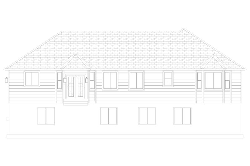 Home Plan - Exterior - Rear Elevation 3 for Farmhouse House Plan #1060-218 - 3 bed, 2 bath