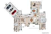 Contemporary Style House Plan - 3 Beds 4 Baths 3734 Sq/Ft Plan #1110-37 