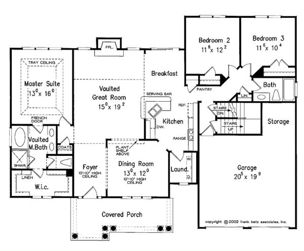 Dream House Plan - Country Floor Plan - Main Floor Plan #927-722