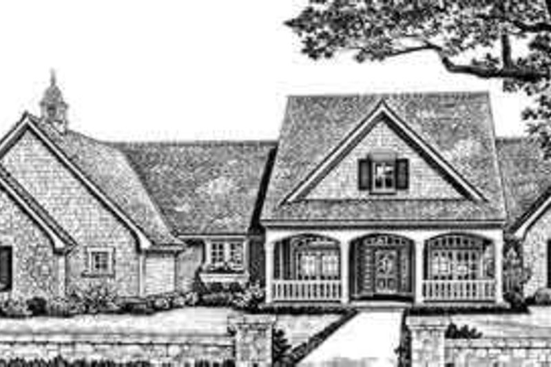 House Plan Design - Southern Exterior - Front Elevation Plan #310-263