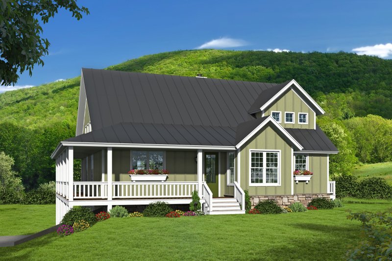 Traditional Style House Plan - 2 Beds 2 Baths 2323 Sq/Ft Plan #932-477