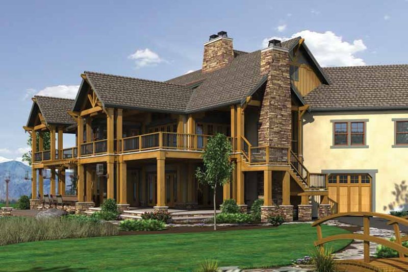 Dream House Plan - Exterior - Other Elevation for Craftsman House Plan #132-560 - 4 bed, 4.5 bath