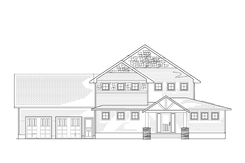 Architectural House Design - Exterior - Front Elevation 3 for Country House Plan #939-4 - 3 bed, 2.5 bath