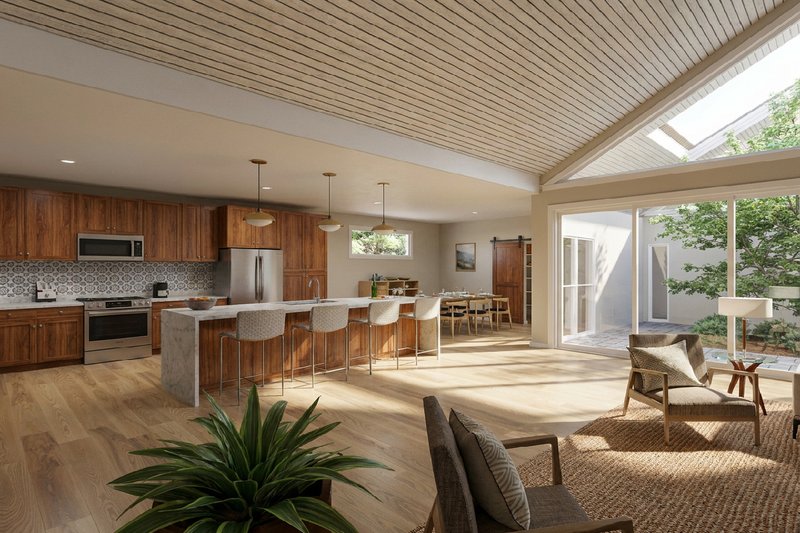Home Plan - Interior - Kitchen for Contemporary House Plan #126-309 - 3 bed, 2 bath