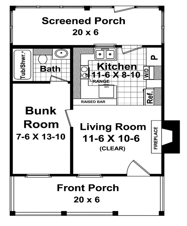 Home Plan - Colonial Floor Plan - Main Floor Plan #21-418