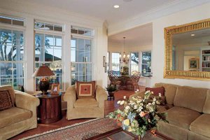 Interior - Family Room for Country House Plan #37-257 - 3 bed, 2.5 bath