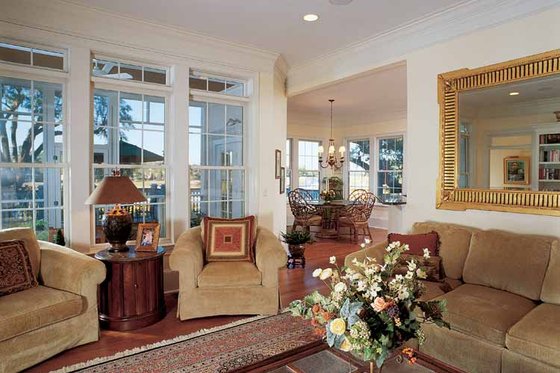 Interior - Family Room for Country House Plan #37-257 - 3 bed, 2.5 bath