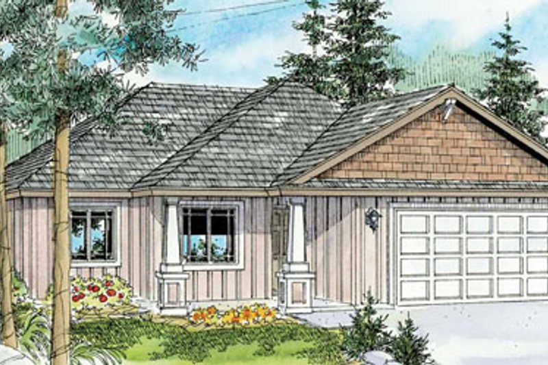 Dream House Plan - Craftsman Exterior - Front Elevation Plan #124-775