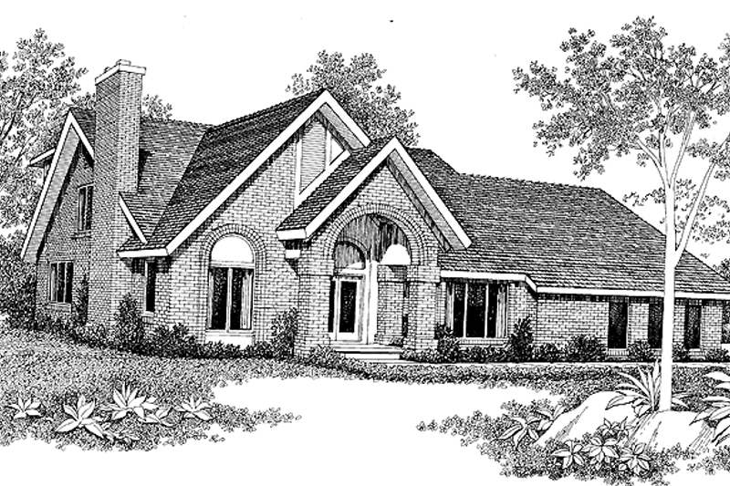 Home Plan - Contemporary Exterior - Front Elevation Plan #72-850