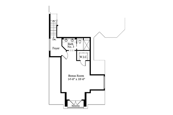 Floor Plan - Upper Floor for Mediterranean House Plan #930-194 - 3 bed, 4.5 bath