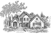 European Style House Plan - 3 Beds 2.5 Baths 2335 Sq/Ft Plan #929-199 