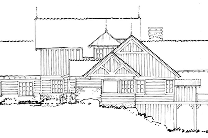 Architectural House Design - Exterior - Other Elevation 4 for Craftsman House Plan #942-30 - 4 bed, 4.5 bath