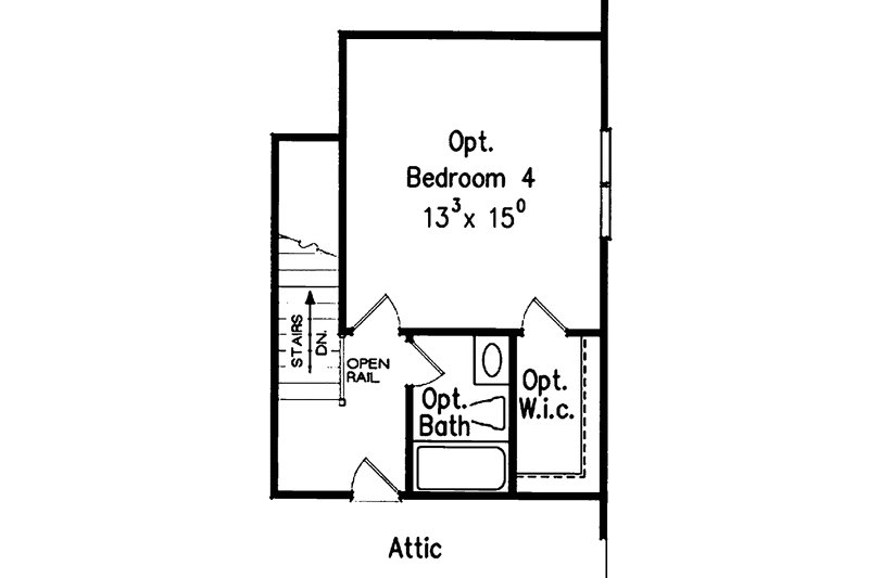 House Blueprint - Floor Plan - Other Floor for Craftsman House Plan #927-928 - 3 bed, 2.5 bath