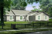 Colonial Style House Plan - 4 Beds 2 Baths 2038 Sq/Ft Plan #1-1422 