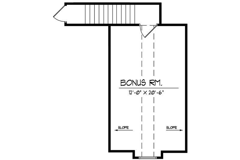 House Design - Floor Plan - Upper Floor for Country House Plan #42-709 - 3 bed, 2 bath
