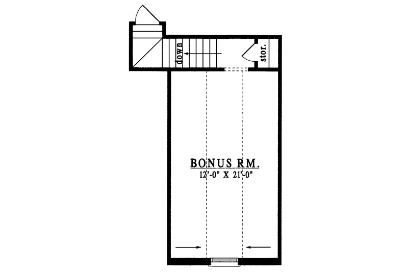 Home Plan - Floor Plan - Upper Floor for Country House Plan #42-566 - 4 bed, 2 bath