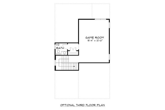 Floor Plan - Other Floor for Cottage House Plan #413-870 - 4 bed, 3.5 bath