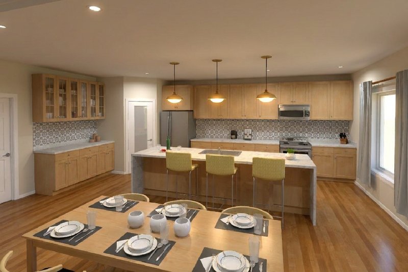Architectural House Design - Interior - Kitchen for Contemporary House Plan #126-308 - 4 bed, 2 bath
