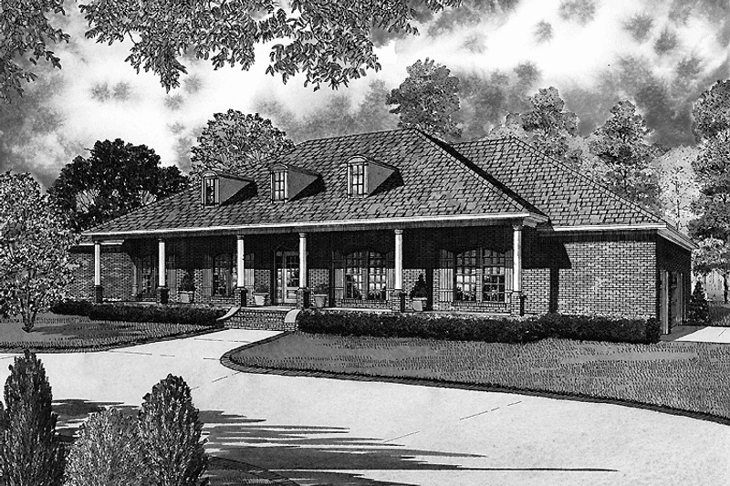 Dream House Plan - Exterior - Front Elevation 3 for Country House Plan #17-2680 - 4 bed, 2.5 bath