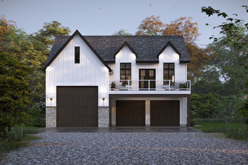 House Blueprint - Exterior - Other Elevation for Farmhouse House Plan #455-673 - 2 bed, 3 bath