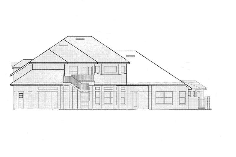 Dream House Plan - Exterior - Rear Elevation for Mediterranean House Plan #417-760 - 4 bed, 4.5 bath