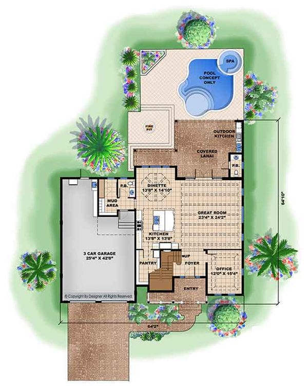 House Design - Country Floor Plan - Main Floor Plan #1017-168