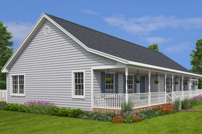 Home Plan - Exterior - Other Elevation 6 for Ranch House Plan #1082-2 - 3 bed, 2.5 bath