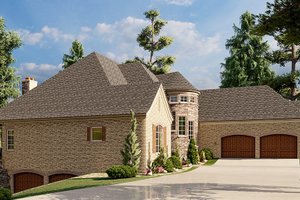 Exterior - Other Elevation 1 for European House Plan #923-202 - 3 bed, 2.5 bath