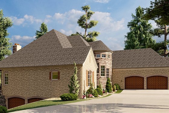 Exterior - Other Elevation 1 for European House Plan #923-202 - 3 bed, 2.5 bath