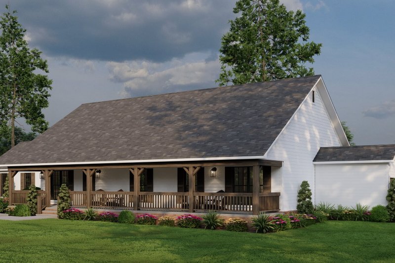 House Blueprint - Farmhouse Exterior - Front Elevation Plan #923-363
