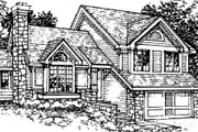 Bungalow Style House Plan - 2 Beds 2.5 Baths 1776 Sq/Ft Plan #320-344 
