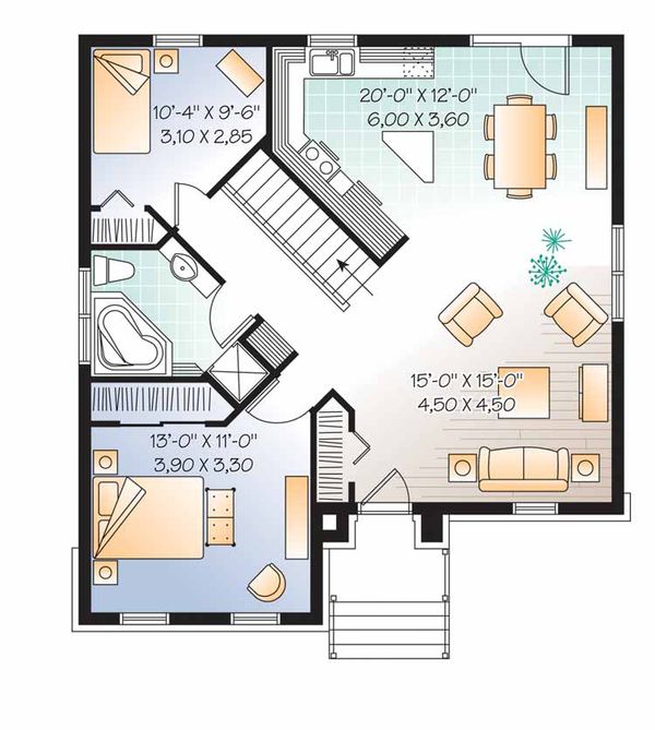 Dream House Plan - European Floor Plan - Main Floor Plan #23-2501