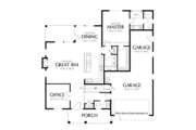 Craftsman Style House Plan - 3 Beds 2.5 Baths 2296 Sq/Ft Plan #48-849 