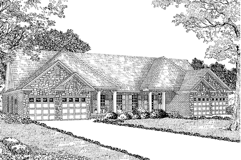Dream House Plan - Country Exterior - Front Elevation Plan #17-2788