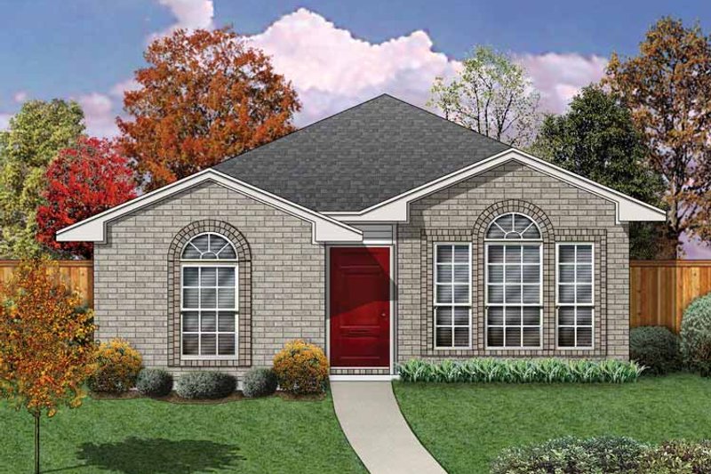 Home Plan - Traditional Exterior - Front Elevation Plan #84-673