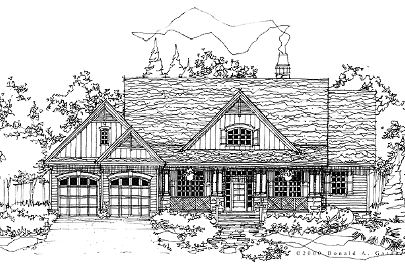 Dream House Plan - Craftsman Exterior - Front Elevation Plan #929-568