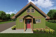 Cottage Style House Plan - 2 Beds 1 Baths 796 Sq/Ft Plan #126-140 Exterior 