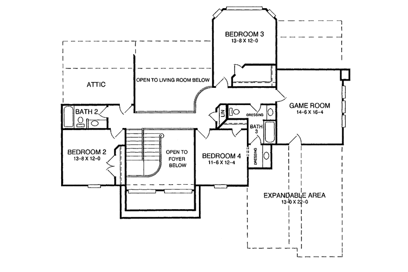 House Plan Design - Floor Plan - Upper Floor for Mediterranean House Plan #952-178 - 4 bed, 3.5 bath