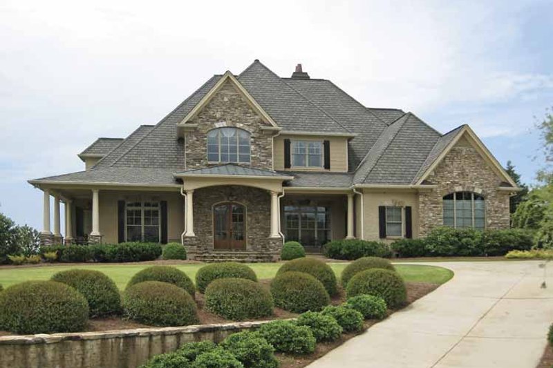 Architectural House Design - European Exterior - Front Elevation Plan #437-66
