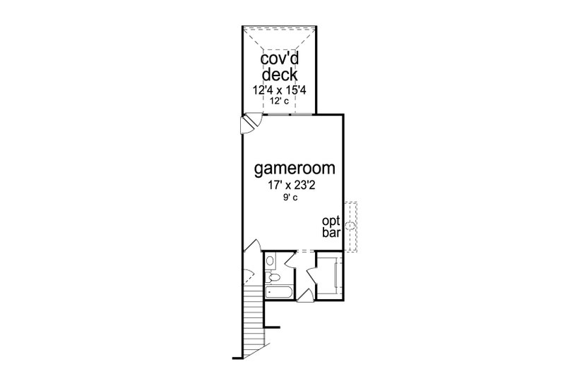House Design - Floor Plan - Upper Floor for European House Plan #84-602 - 3 bed, 4 bath