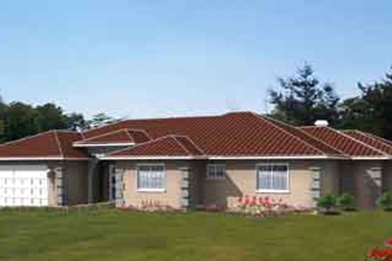 Adobe / Southwestern Style House Plan - 3 Beds 3 Baths 2329 Sq/Ft Plan #1-528