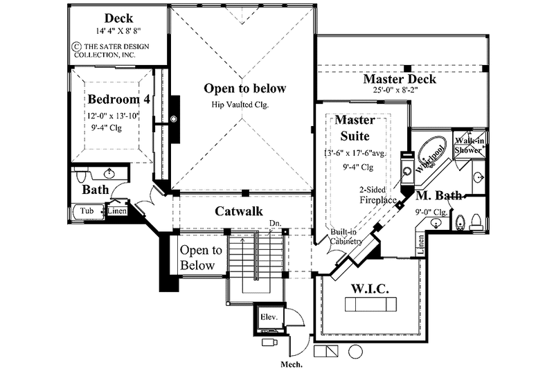 Dream House Plan - Floor Plan - Upper Floor for Mediterranean House Plan #930-131 - 5 bed, 4.5 bath