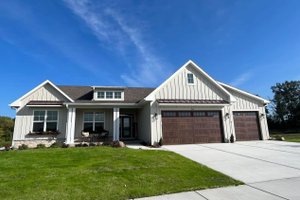 Exterior - Front Elevation 3 for Farmhouse House Plan #20-2510 - 4 bed, 2 bath