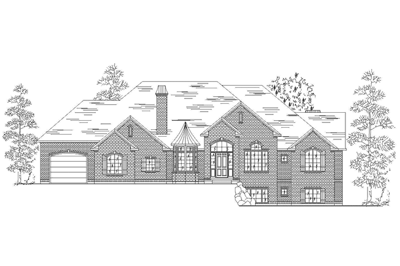 Home Plan - Exterior - Front Elevation 3 for Traditional House Plan #945-115 - 2 bed, 2.5 bath