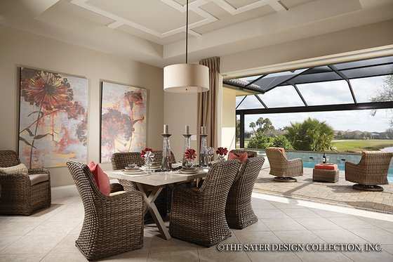 Interior - Dining Room for Mediterranean House Plan #930-456 - 3 bed, 4.5 bath