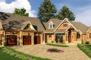 Craftsman Style House Plan - 4 Beds 3.5 Baths 4554 Sq/Ft Plan #54-496 