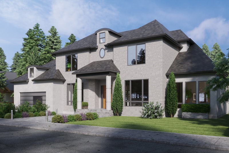Dream House Plan - Exterior - Other Elevation 1 for Mediterranean House Plan #1066-211 - 4 bed, 4 bath